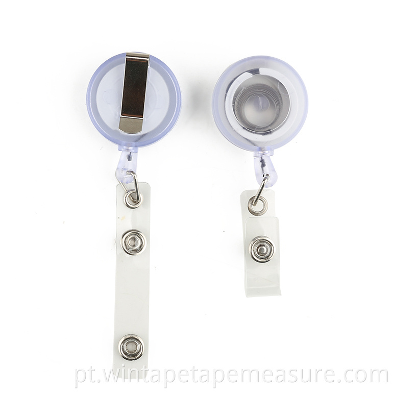 Carretéis de suporte para crachá de cartão de identificação de cordão retrátil com clip Keep ID, chave e telefone celular seguro